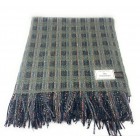 100% Recycled Wool Hebridean Blanket - Extra Large  - Green & Blue